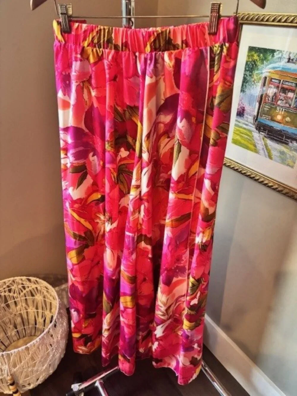 Two-Piece Bright Floral Outfit